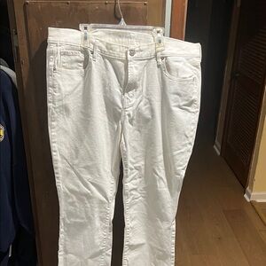Old Navy Women's White Flare Jeans